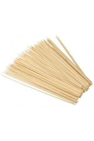 Wooden Garbage Skewer Sticks 25 Cm - 100 Pieces Te23340 - Eminonutoptanci