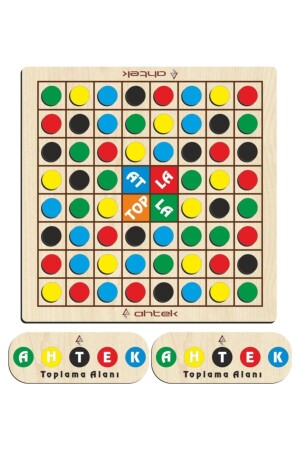 Wooden Jump and Ball Intelligence and Strategy Game - Skippity - Jump and Jump Game - Ahtek