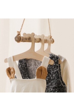 Wooden Kids Hanger 7 Pieces Hanger - Baby Hanger - Genel Markalar