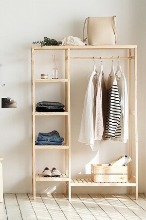 Wooden Leg Hanger Elibse Hanger Multi-Purpose Cabinet Wardrobe 96x144x30 BRK - BRK Design