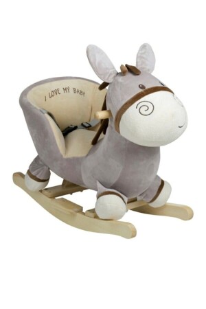 Wooden Leg Plush Toy Rocking Donkey Horse Lion erp5004 - Baby Go