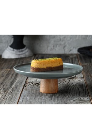 Wooden Leg Porcelain Serving Plate Home Kitchen Decoration Tableware Presentation LCA0956 - ALM HOME