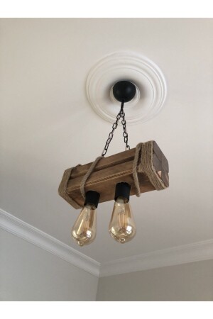 Wooden Log Chandelier BWW21 - BİGWOODWORKERS