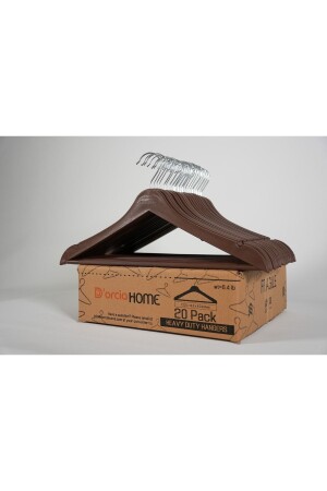Wooden Look Plastic A Quality 20 Hangers - Dorcia Home
