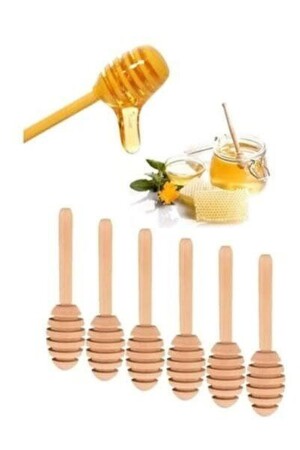 Wooden Mini Honey Spoon 5 Cm 75 Pieces Minibal75 - Halaoğlu