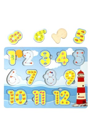 Wooden Numbers Alphabet Puzzle MMM48202 - Rossie