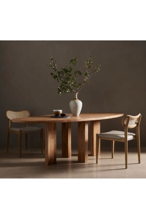 Wooden oval dining table - Moldhome