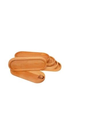 Wooden Oval Snack Bowl Presentation Breakfast Oil Pot Set of 6 KWN24 - kozawoodart