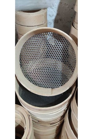 Wooden Perforated Sheet Metal Sieve - Griddle 10mm ELKOĞUZ01 - Koleksiyon Sepeti