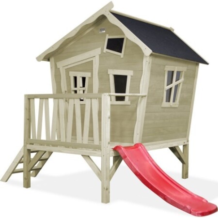 Wooden playhouse EXIT Crooky 300 - Grey/Sandy - Exit