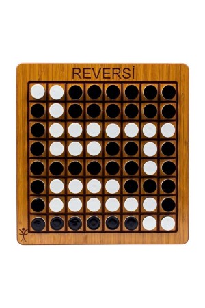 Wooden Reversi- Reversi Game- Strategy- Mind Game - Emin