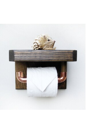 Wooden Rustic Toilet Roll Holder Wc Wdn022 wdn022 - WOODENSA