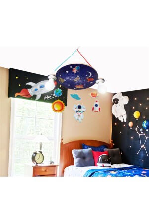 WOODEN SPACE THEMED KIDS ROOM LIGHTING 24 - Arya