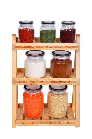 Wooden Spice Rack Tb0082 TB0082 - Tahta Bahçesi