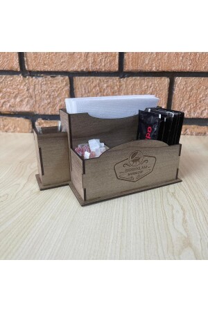 Wooden Table Top Napkin Holder For Cafe Restaurant Hotels Disassembled With Logo 631af3ab-8338-58b4-b89d-dc45188e688a - Bir Reklam