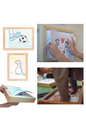 Wooden Toy Activity Picture Frame Artbox - Myminibaby