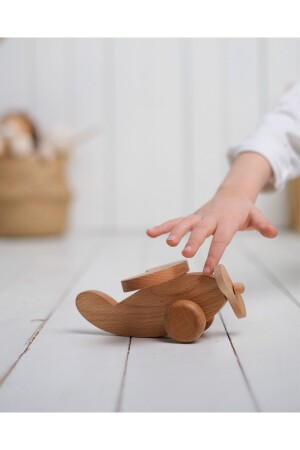 Wooden Toy Airplane AOY120024 - tiny wood
