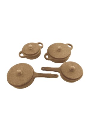 Wooden Toy Pot and Pan Set HDF73829082242741PZLM - Hedef Ahşap