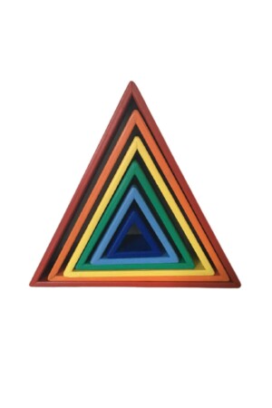 Wooden Toy Waldorf Triangle Shapes 0020 - ROOT WODEN TOYS