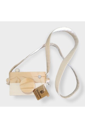Wooden Waldorf Camera - Educational Baby Camera Toy 2 3 4 5 6 Years Old Boy Girl - White - Websunday