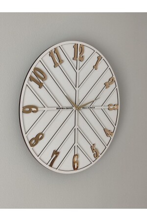 Wooden wall clock with mirrored plexi figure (40 CM) AHSP11 - harika crown