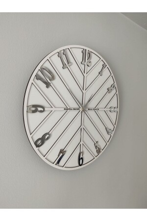 Wooden wall clock with mirrored plexi figure (40 CM) AHSP11 - harika crown