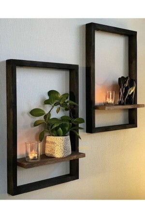 Wooden Wall Shelf 2 Pieces - Serra