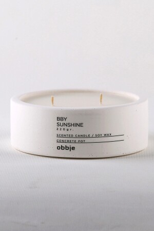 Woody Scented Candle, Decorative Candle with Concrete Pot 2299297 - OBBJE