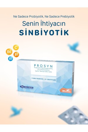 WORLD MEDICINE ILAC Prosyn Probiotic Microorganism Fiber and Multivitamin Containing Dietary Supplement - Halal