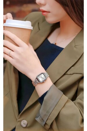 Wristwatch Unisex Silver Steel Mesh Strap Men and Women New Season Vintage Plain Silver Inside White Stainless Steelfooo - LOOKUP