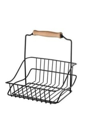 Wrought Iron Basket Black 20 x 20 - Sas Haus