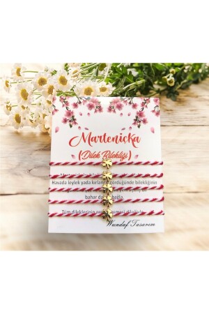 Wundaf 5 Piece Gold Plated Clover Marteniçka Bracelet - wundaf tasarım
