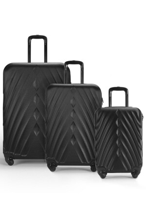 WX-400 Black Set of 3 Suitcases WX-400. s - Wexta