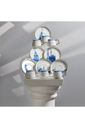 X Ist Collection Istanbul Coffee Cup Set for 6 Persons 153. 03. 06. 4473 - Karaca