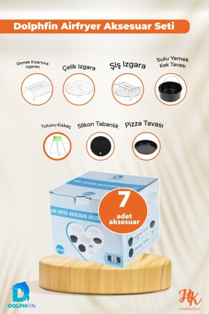 Xiaomi 3 Compatible with All Airfryer Models. 5L Philips 4. 1 Stainless Steel Fryer Accessory Set SMRT-120 - DolphFin