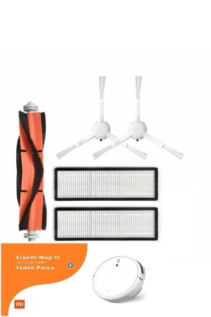 Xiaomi Mi Robot 1c Stytj01zhm Compatible Set red, white, black - ROBOKİT