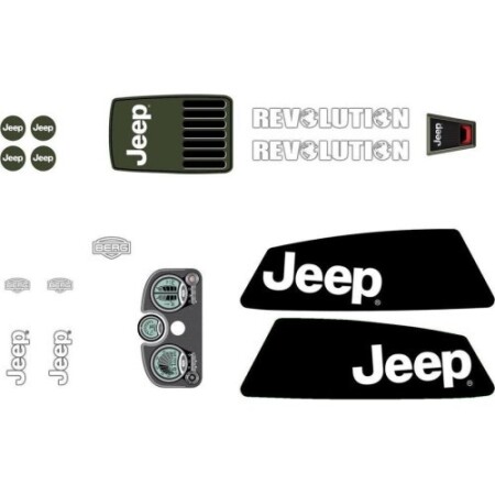 XL Çerçeve - Jeep® Revolution Çıkartma Seti - BERG