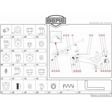 XL Frame - Assembly set for frame box - BERG