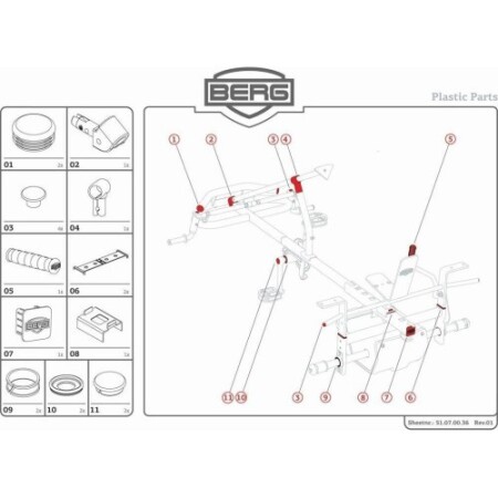 XL Frame - Plastic parts - BERG