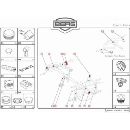XL Frame - Plastic parts - BERG