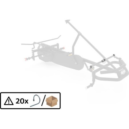 XL Frame - Steering rod secure spring (20x) - BERG