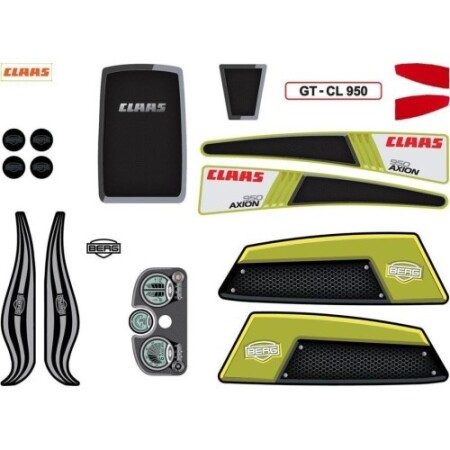 XL Frame - Sticker set CLAAS - BERG