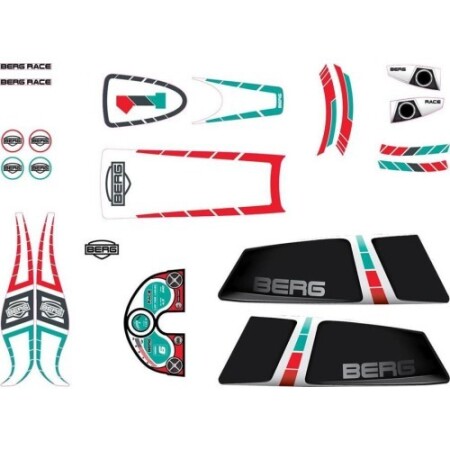 XL Frame - Sticker set Race - BERG