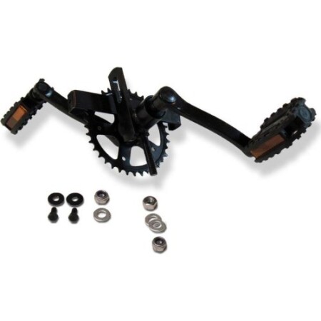 XL Kadro - 140 mm Krank Mili ve Krank Seti, 36 Dişli + Pedallar Berg - BERG