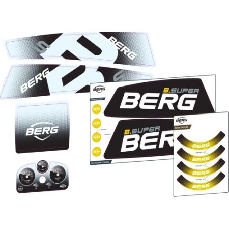 XL/XXL-Rahmen – Aufkleber-Set B.Supergelb - BERG