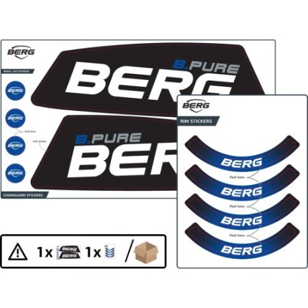 XL/XXL Frame - Sticker set B.Pure Blue - BERG