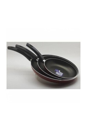 Xx-61 12228 3-Piece Pan Set 18 Cm + 22 Cm + 26 Cm Purple 0616291 - Mehtap