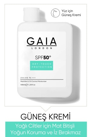 Yağlı Ciltler Için Mat Bitişli 50spf Uva-uvb 100ml Dry Touch Güneş Kremi TYC00103302302 - Gaia London