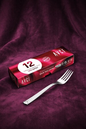Yakamoz 12 Pieces Dessert Forks YKZ-12TC - Avcı