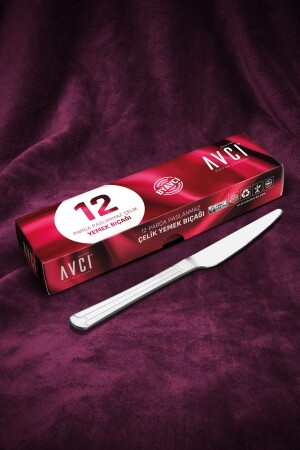 Yakamoz 12 Pieces Dining Knife YKZ-12YB - Avcı